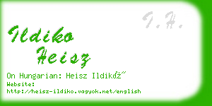 ildiko heisz business card